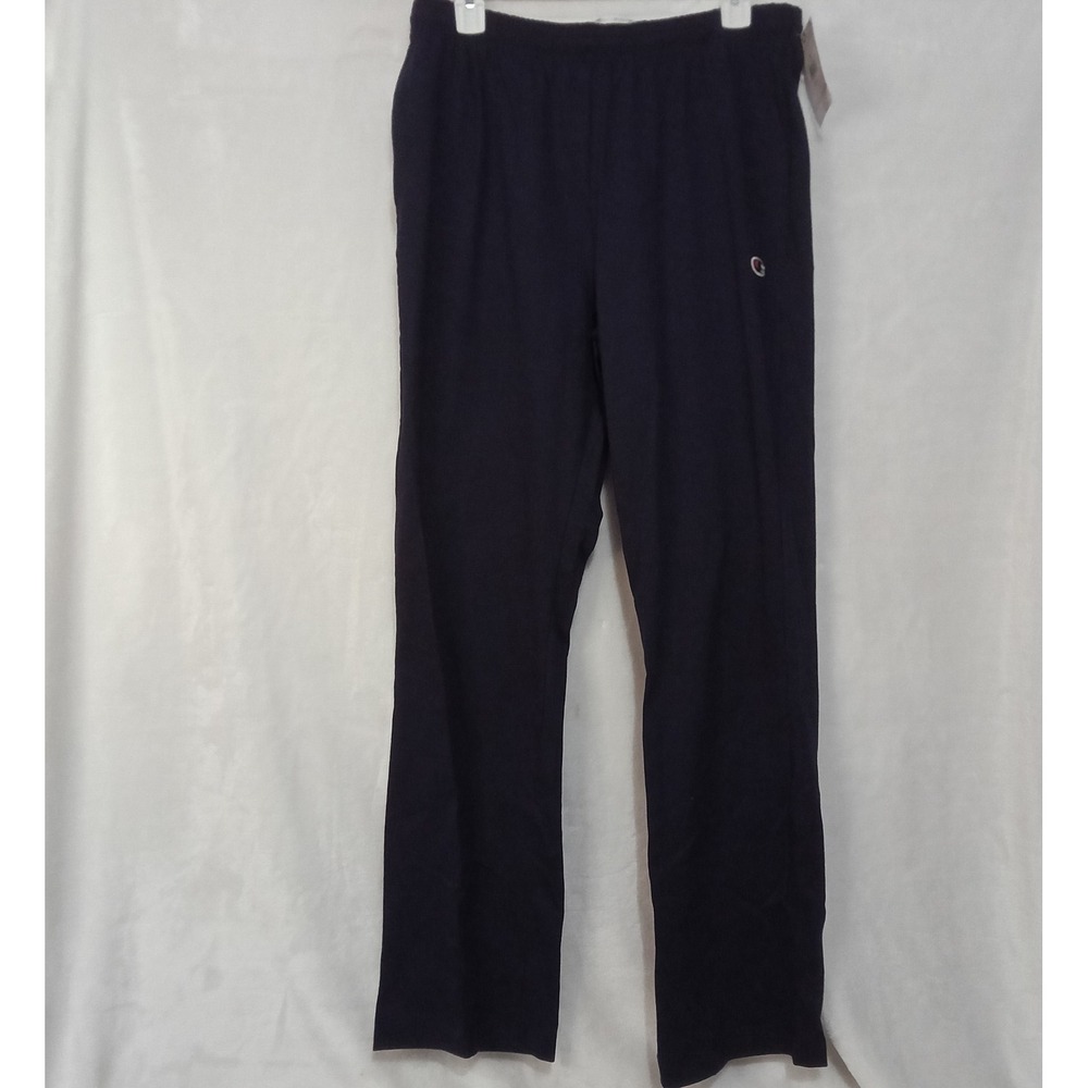 Champion Mens Navy Blue Jersey Pants P7309 Cotton Lounge Sweatpants Size M NWT